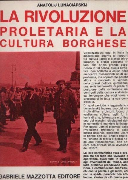 La rivoluzione proletaria e la cultura borghese - copertina