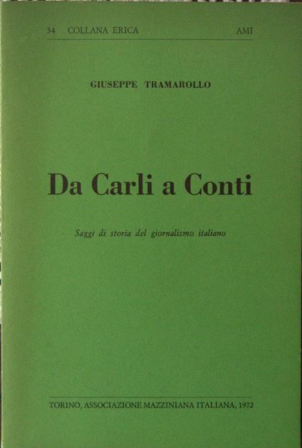 Da Carli a Conti - copertina