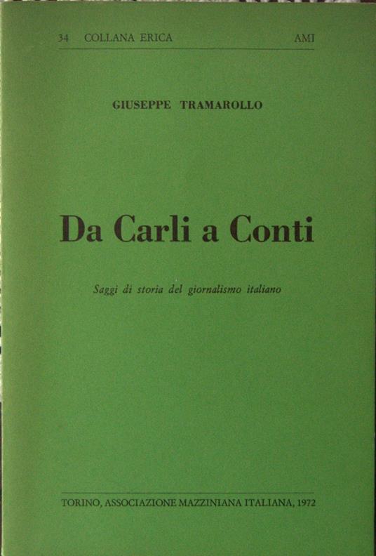 Da Carli a Conti - copertina
