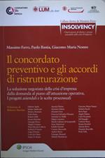 Il concordato preventivo e gli accordi di ristrutturazione