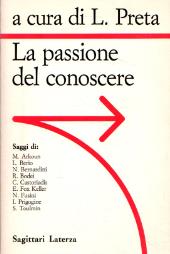 La passione del conoscere - copertina