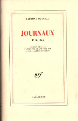 Journaux 1914-1965 - Raymond Queneau - copertina