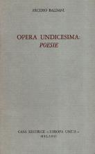 Autografato! Opera undicesima: poesie - Arcidio Baldani - copertina