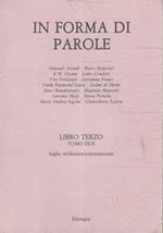 In forma di parole: libro terzo tomo due