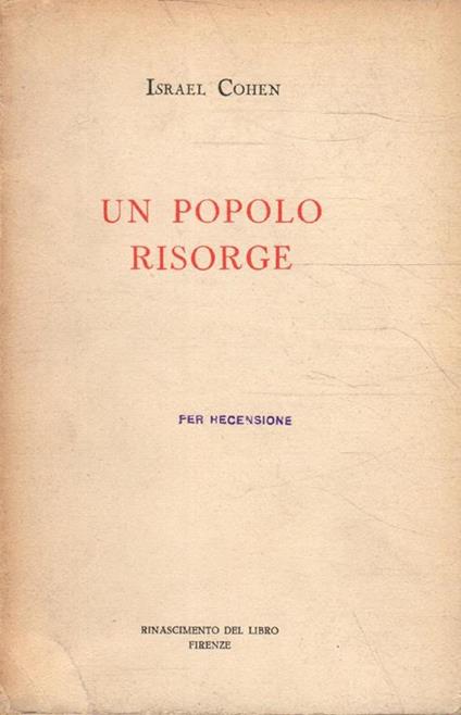 Un popolo risorge - copertina
