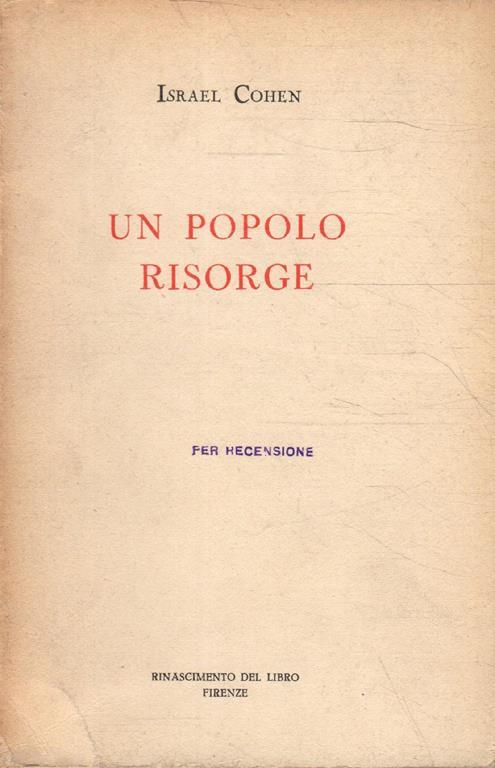 Un popolo risorge - copertina