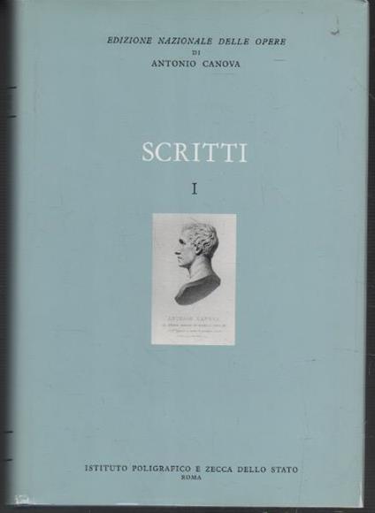 Antonio Canova: gli scritti - Hugh Honour - copertina