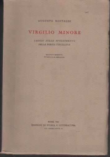 Virigilio Minore - Augusto Rostagni - copertina