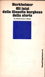 Gli inizi della filosofia borghese della storia