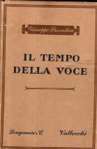 Il tempo della voce - Giuseppe Prezzolini - copertina