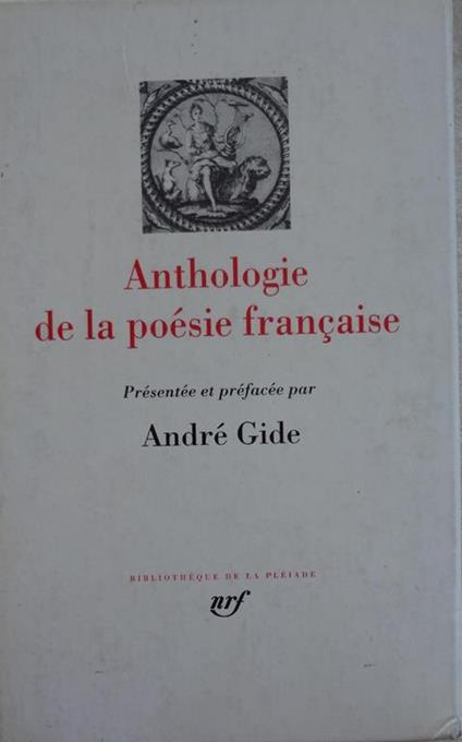 Anthologie de la poèsie francaise - A. Gide - copertina