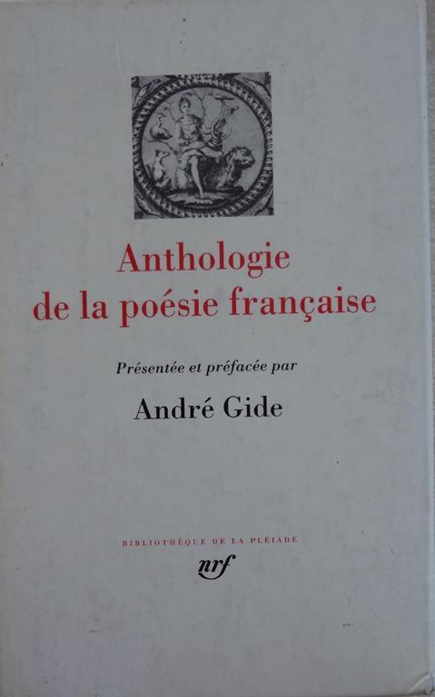 Anthologie de la poèsie francaise - A. Gide - copertina
