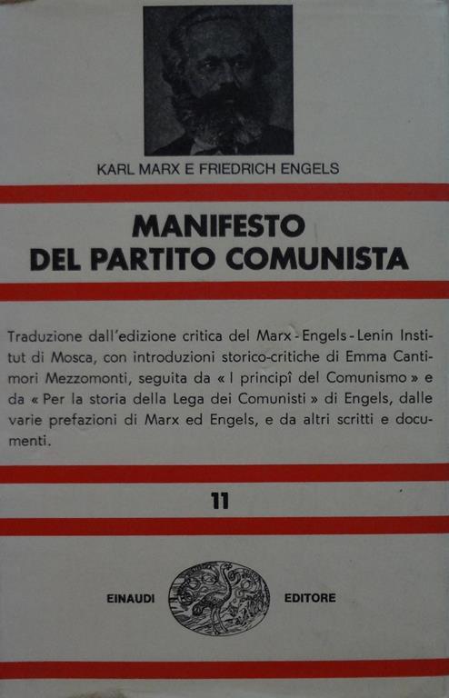 Manifesto del partito comunista - Karl Marx - Libro Usato - Einaudi 