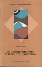 Lo Spessore dell'Opaco e altro Otto-Novecento