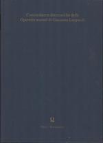 Concordanze diacroniche delle Operette morali di Giacomo Leopardi