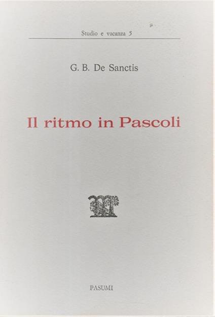 Autografato! Il ritmo in Pascoli - copertina