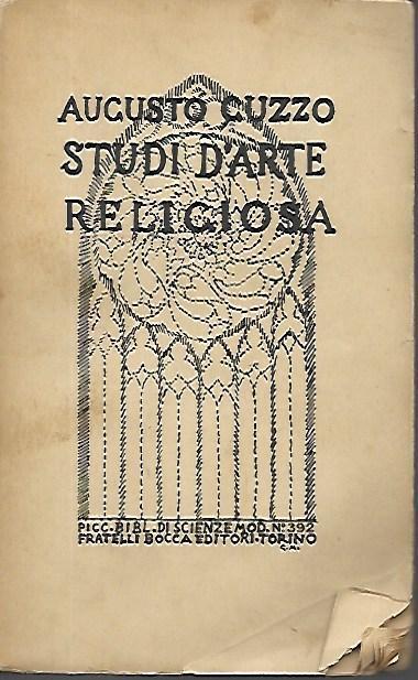 Studi di arte religiosa - Augusto Guzzo - copertina