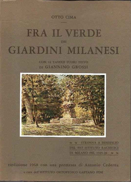 Fra il verde dei giardini milanesi - Otto Cima - copertina