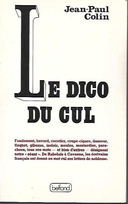 Le dico du cul - copertina