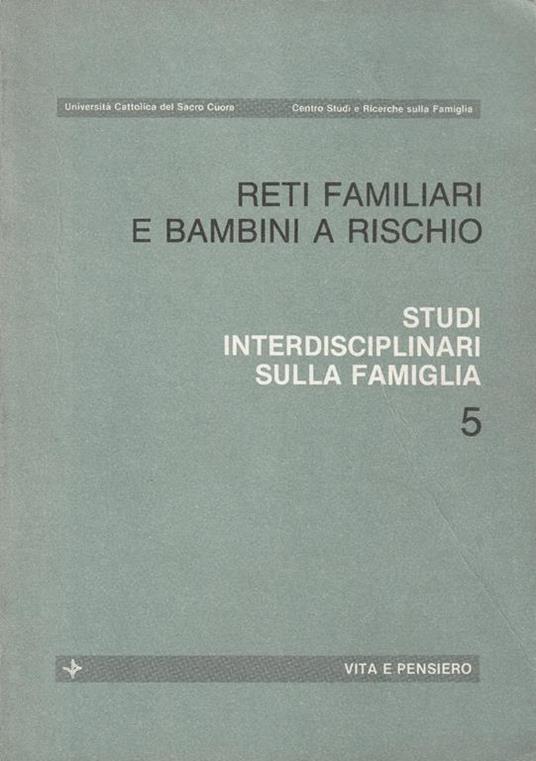 Reti familiari e bambini a rischi - copertina