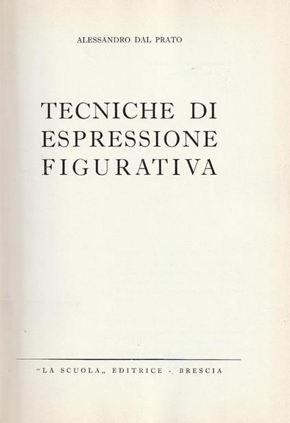 Tecniche di espressione figurativa - copertina