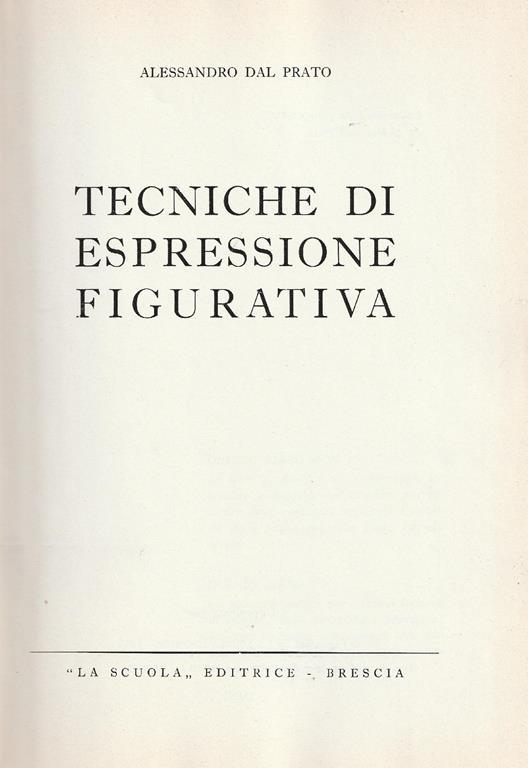Tecniche di espressione figurativa - copertina