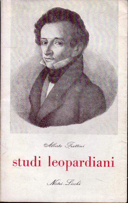 Studi Leopardiani - Alberto Trattini - copertina