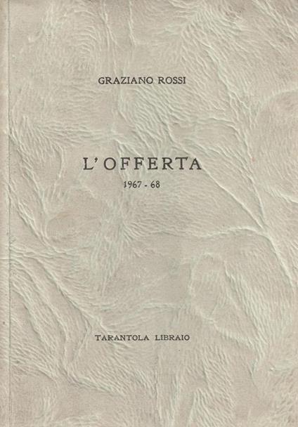 L' offerta 1967-68 - G. Rossi - copertina