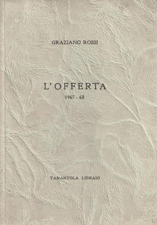 L' offerta 1967-68 - G. Rossi - copertina