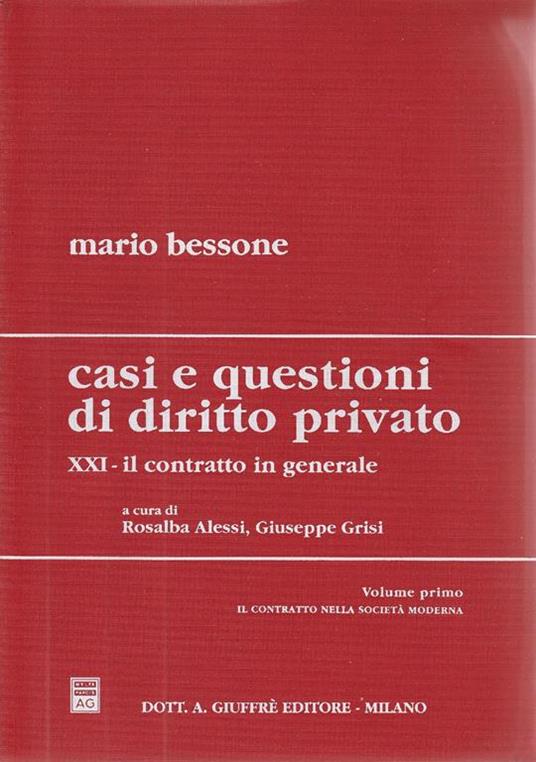 Casi e questioni di diritto privato - Mario Bessone - copertina
