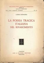 La poesia tragica italiana nel Rinascimento