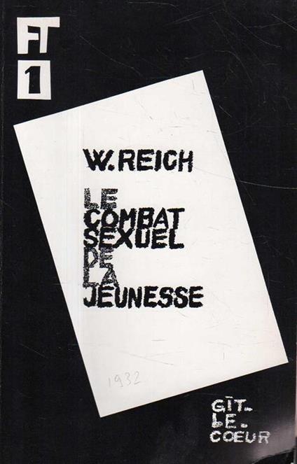 Le combat sexuel de la jeunesse - Wilhelm Reich - copertina