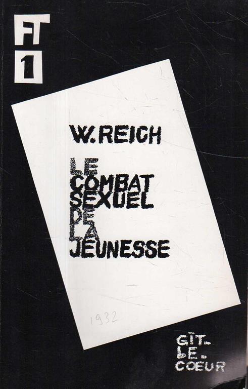 Le combat sexuel de la jeunesse - Wilhelm Reich - copertina