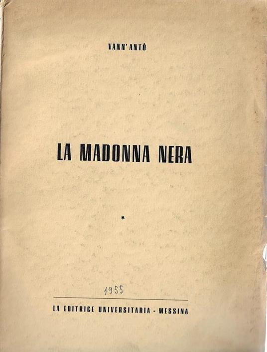 La madonna nera - Vann'Antò - copertina