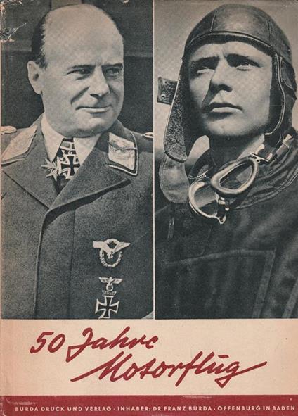Funfzig Jahre Motorflug - Franz Burda - copertina