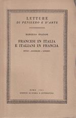 Francesi in Italia e italiani in Francia. Studi, ricerche, diporti