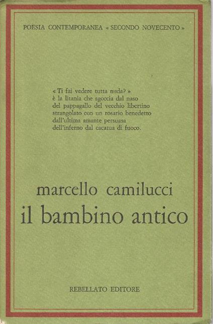 Autografato! Il bambino antico - Marcello Camilucci - copertina