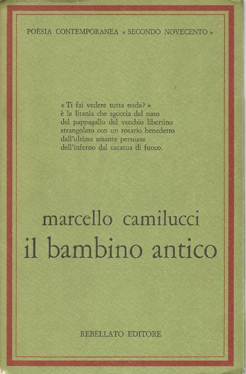 Autografato! Il bambino antico - Marcello Camilucci - copertina