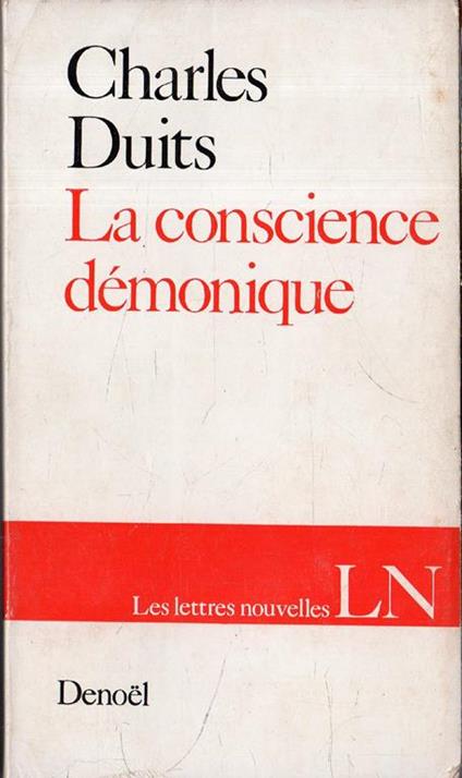 La conscience démonique - Charles Duits - copertina