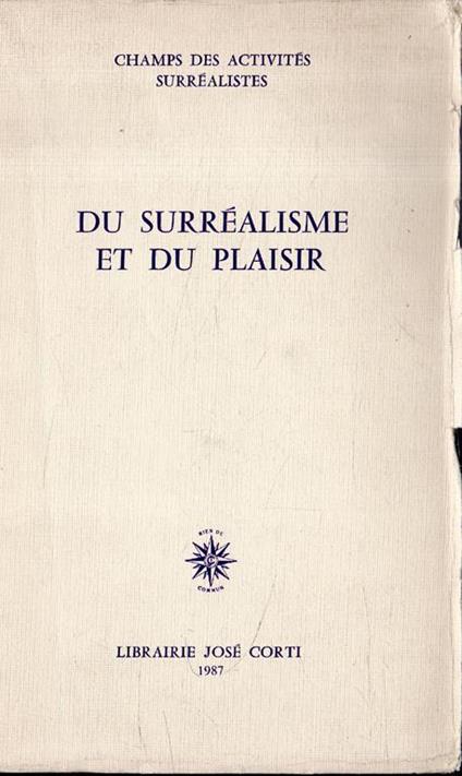 Du surréalisme et du plaisir - copertina