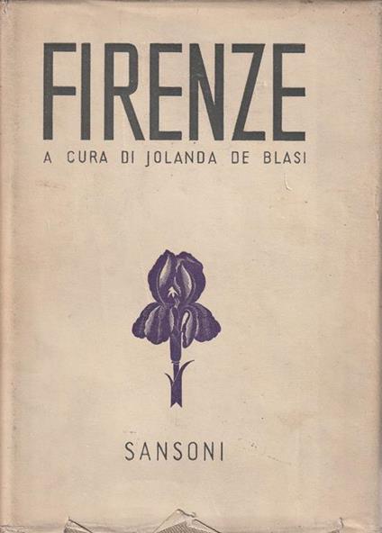 Firenze - Jolanda De Blasi - copertina