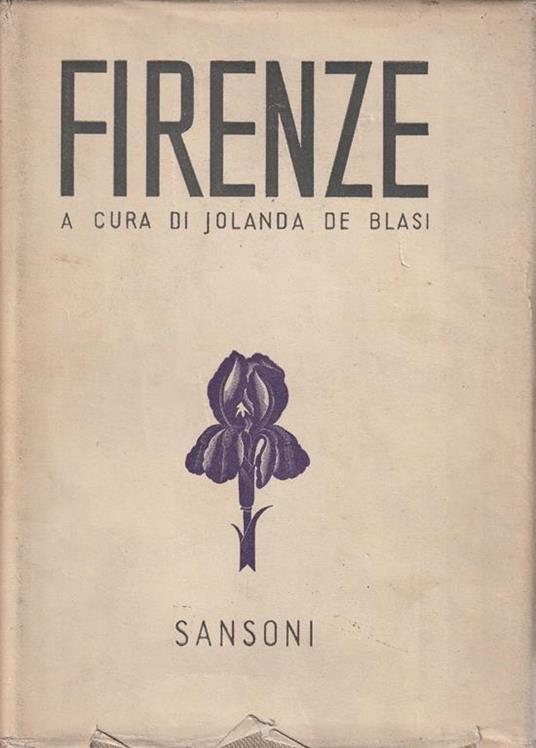 Firenze - Jolanda De Blasi - copertina