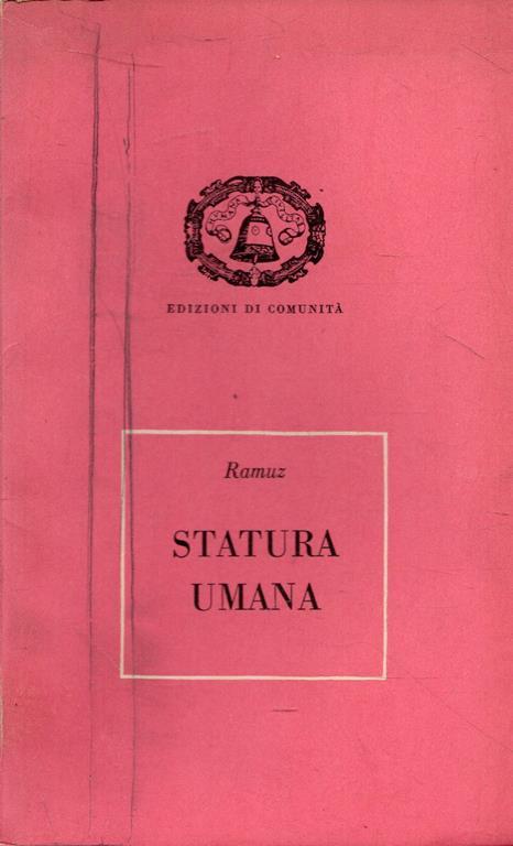 Statura umana - Charles Ferdinand Ramuz - copertina