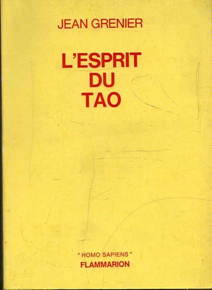 L' esprit du Tao - Jean Grenier - copertina