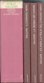 Emilio Salgari - Il Ciclo Dei Corsari 3 Vol. In Cofanetto - 1A Edizione Annotata Mondadori (1970)