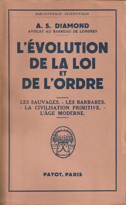 L' évolution de la loi et de l'ordre - copertina