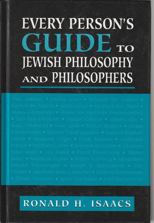 Every person's guide to jewish philosophy and philosophers - copertina