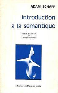 Introduction à la sémantique - Adam Schaff - copertina