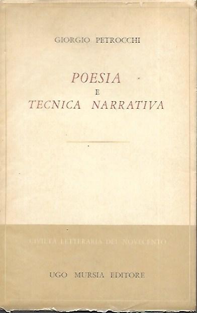 AUTOGRAFATATO!!! Poesia e tecnica narrativa - Giorgio Petrocchi - copertina