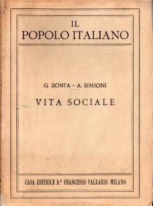 Il popolo italiano. Vita sociale - G Zonta - copertina